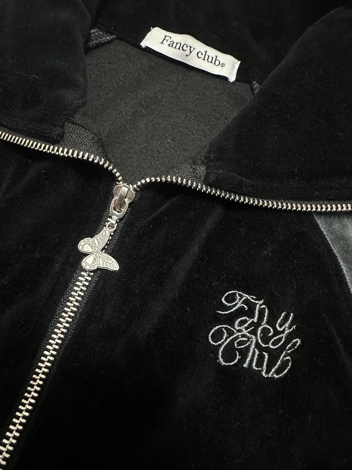 팬시클럽 벨벳 트랙탑 져지 상품이미지5