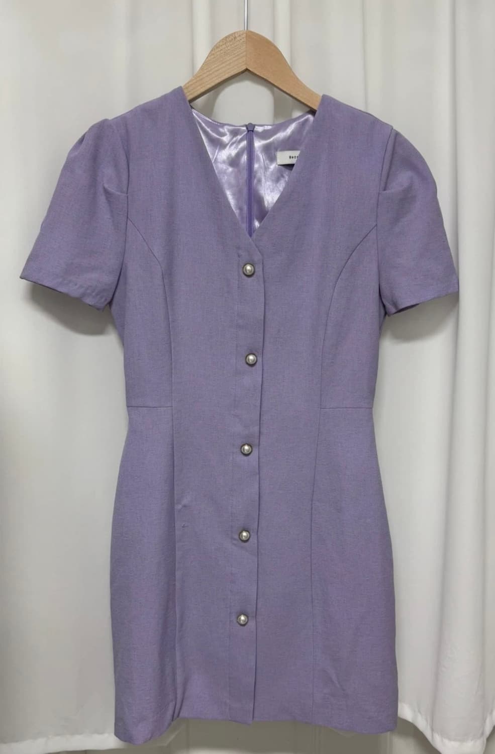 허쉬 퍼플 미니 원피스 반팔 상품이미지4