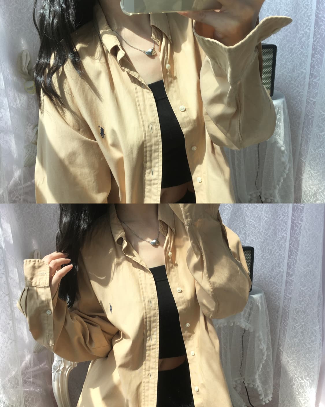 Polo beige shirt 상품이미지1