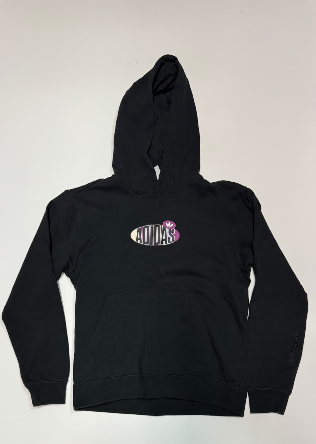 여성 아디다스 센터 그래픽 블랙 후드티 s 상품이미지1