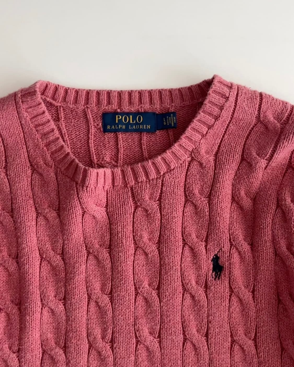 폴로 랄프로렌 케이블 라운드 니트 L 상품이미지4
