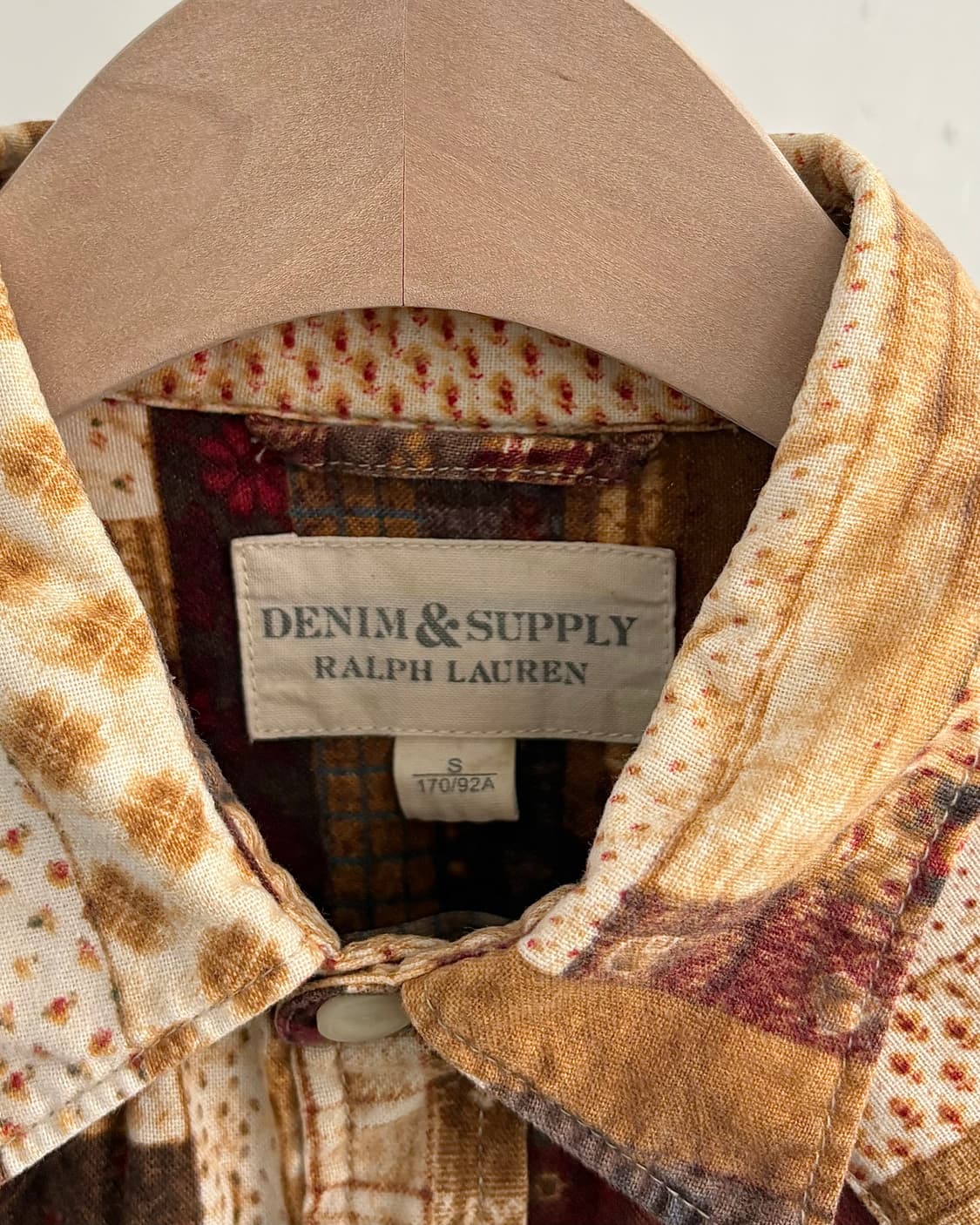 Denim & Supply 데님앤서플라이 베이지 패치워크 셔츠 상품이미지3