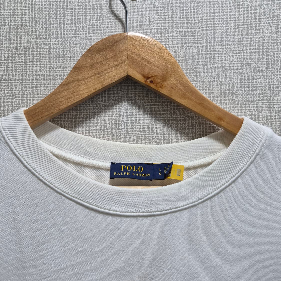 (L) 폴로 랄프로렌 비드 로고 프렌치 테리 스웻셔츠 상품이미지2