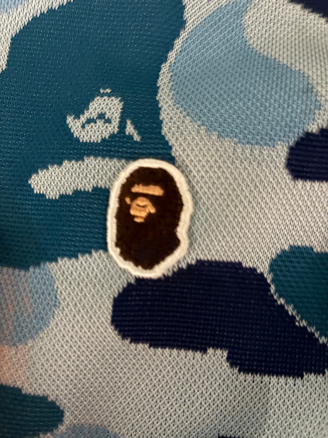 베이프 ABC 카모 자카드 트랙 자켓블루(네고가능) 상품이미지4