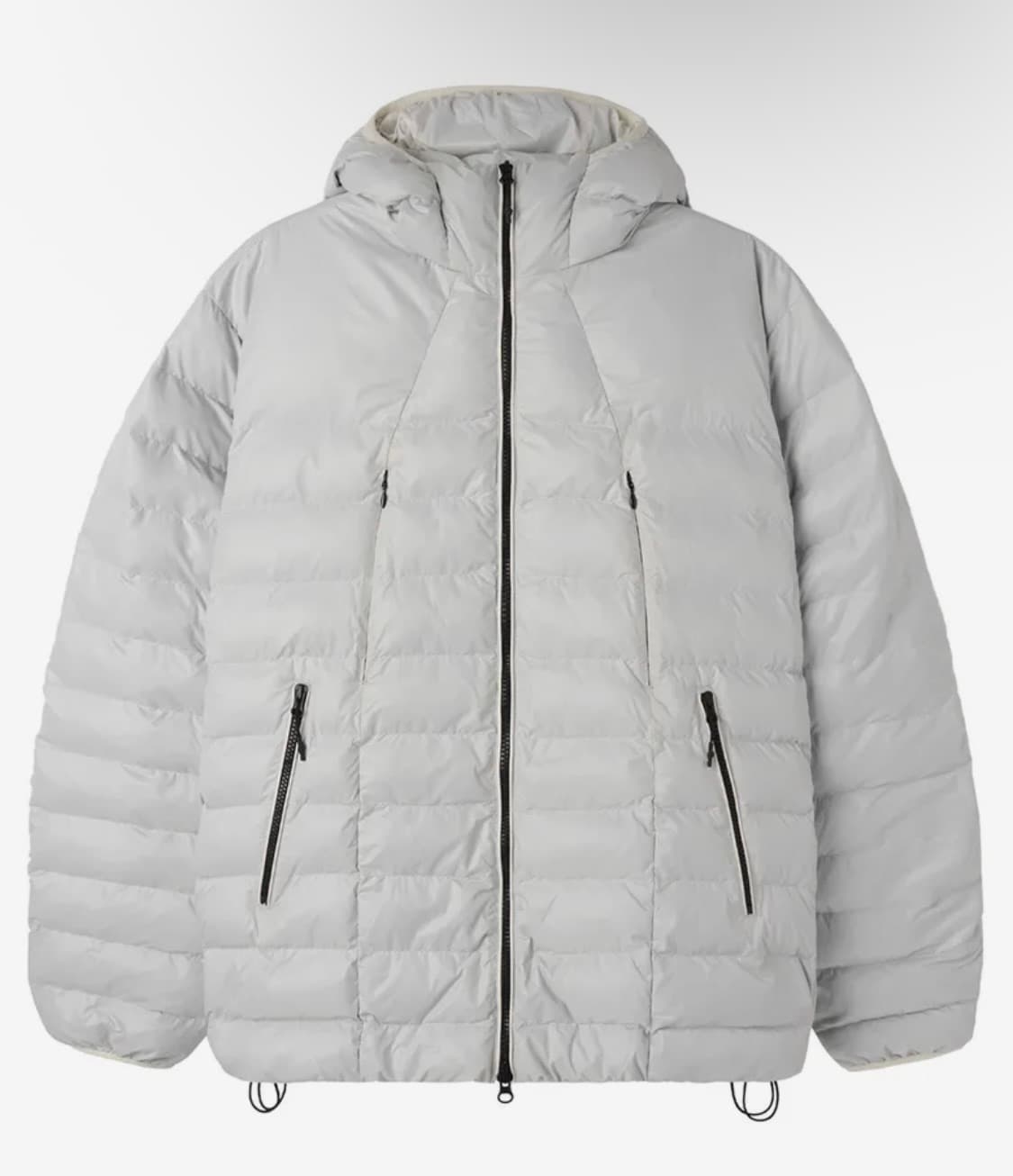 CURVED ZIPPER LIGHTWEIGHT PUFFER JACKET 상품이미지2