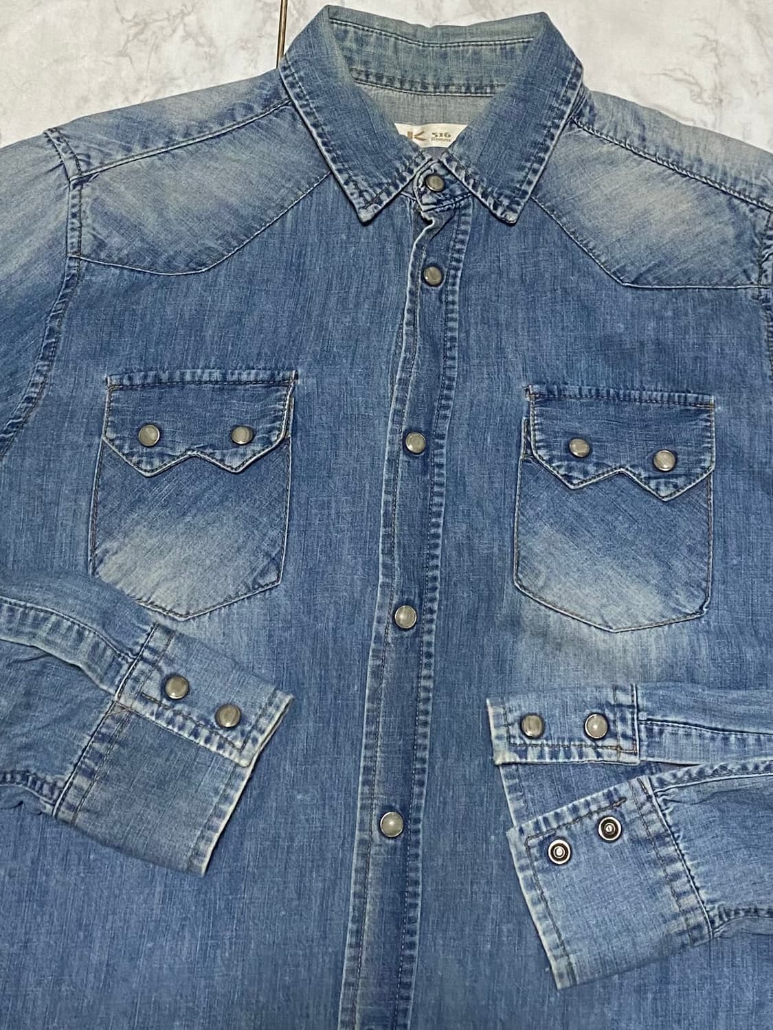 웨스턴 셔츠 빈티지 셔츠 사이즈 L 상품이미지3