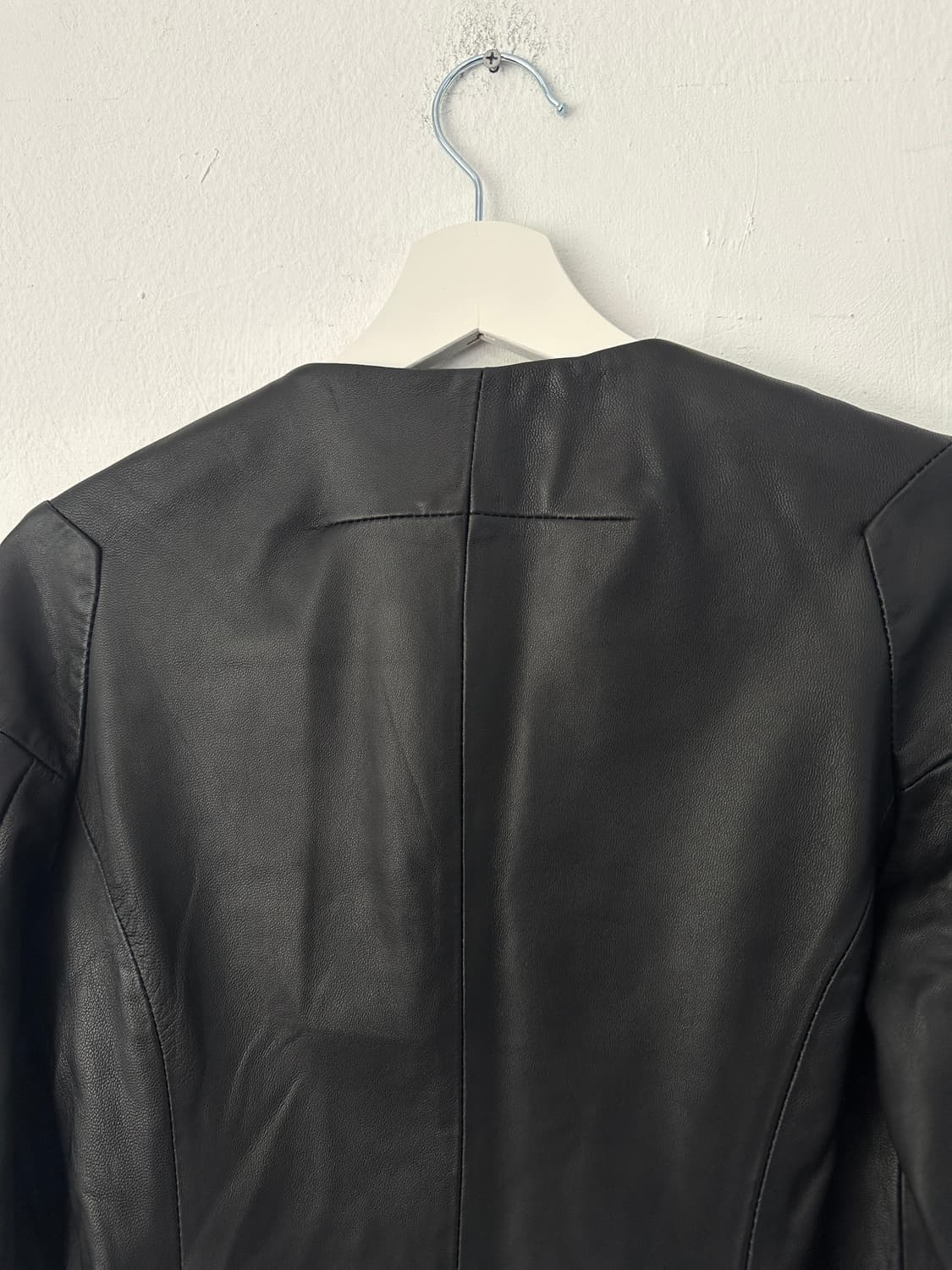 AnnairaN 2000s 불렛 스터드 램스킨 레더 자켓 상품이미지6