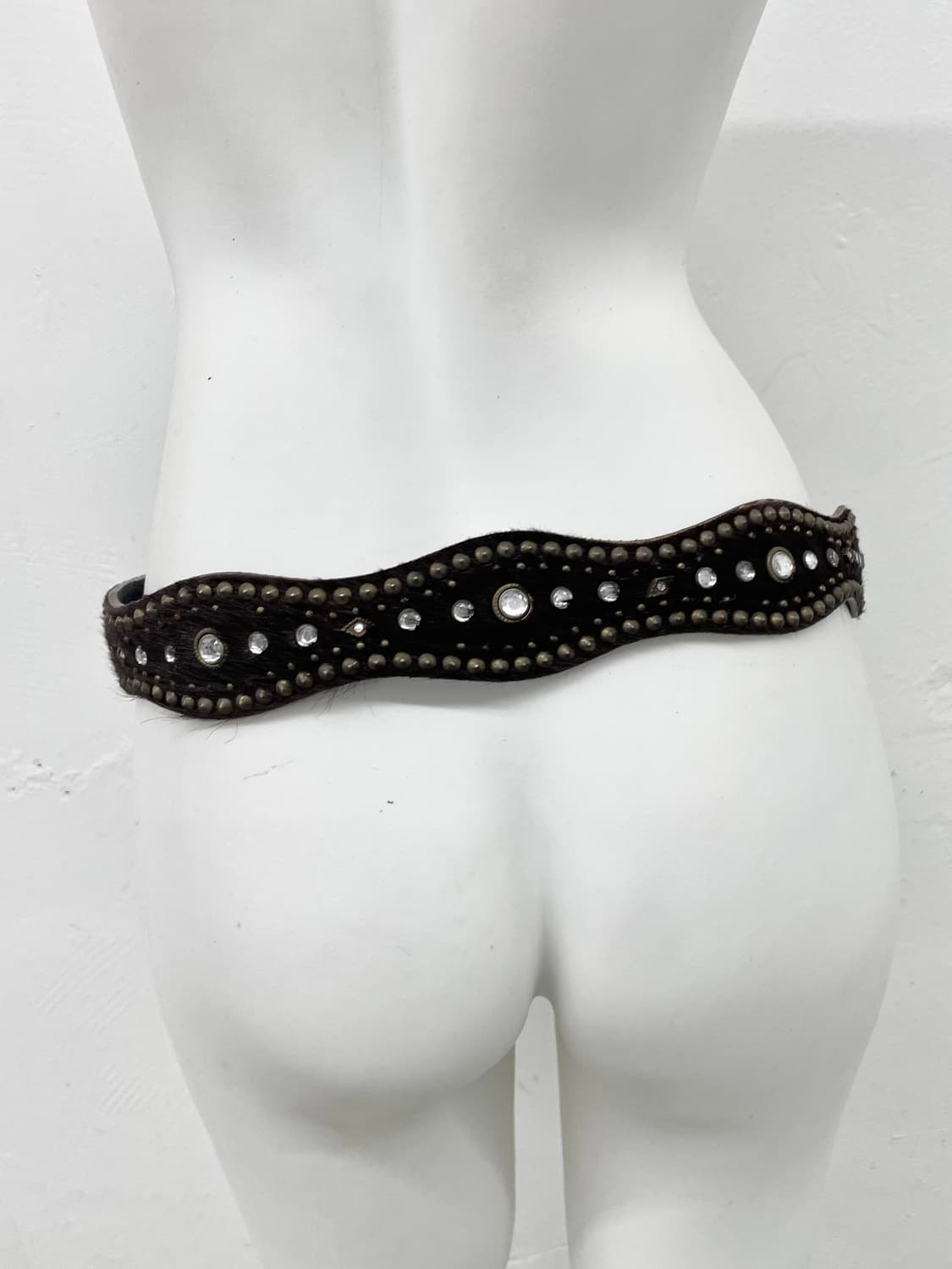 웨스턴 송치 스터드 펀칭 버클 벨트 상품이미지4