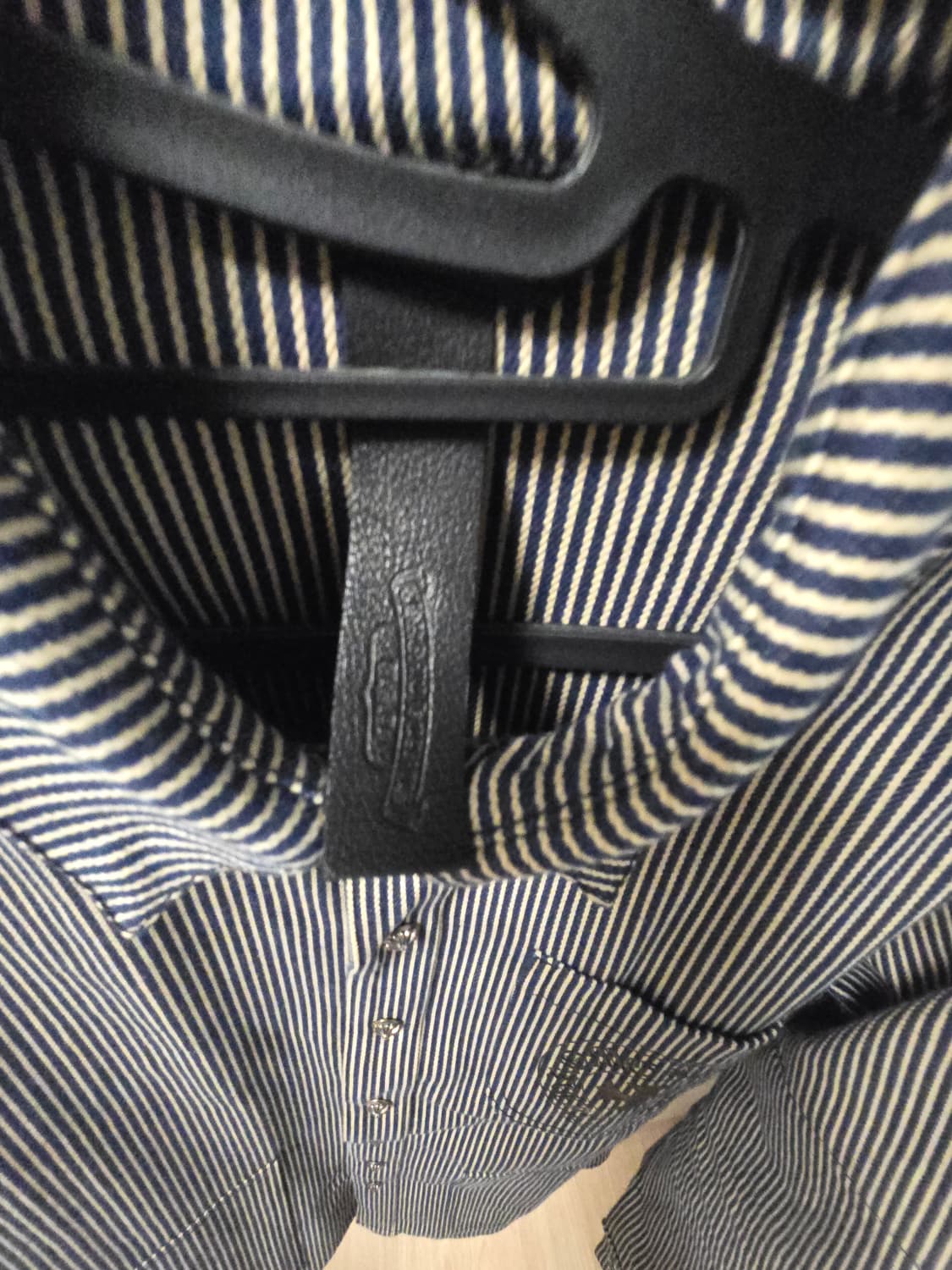 크롬하츠 스트라이프 홀스슈 셔츠 워크독 자켓 L 상품이미지4