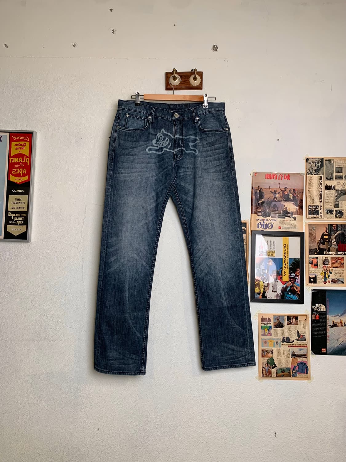 아이스크림 러닝독 페이딩 데님팬츠 상품이미지3