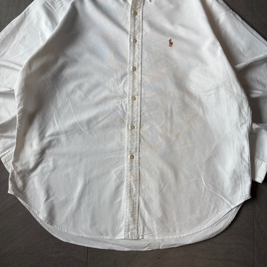 폴로 정품 화이트 멀티 포니 로고 옥스포드 셔츠 상품이미지4