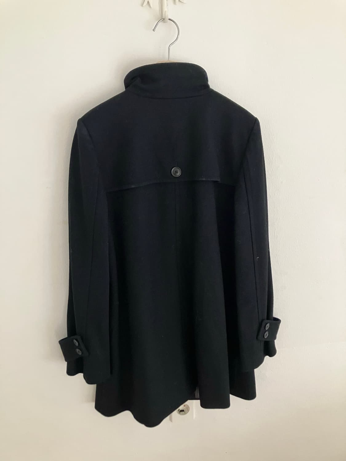 하이넥 블랙 코트 상품이미지4