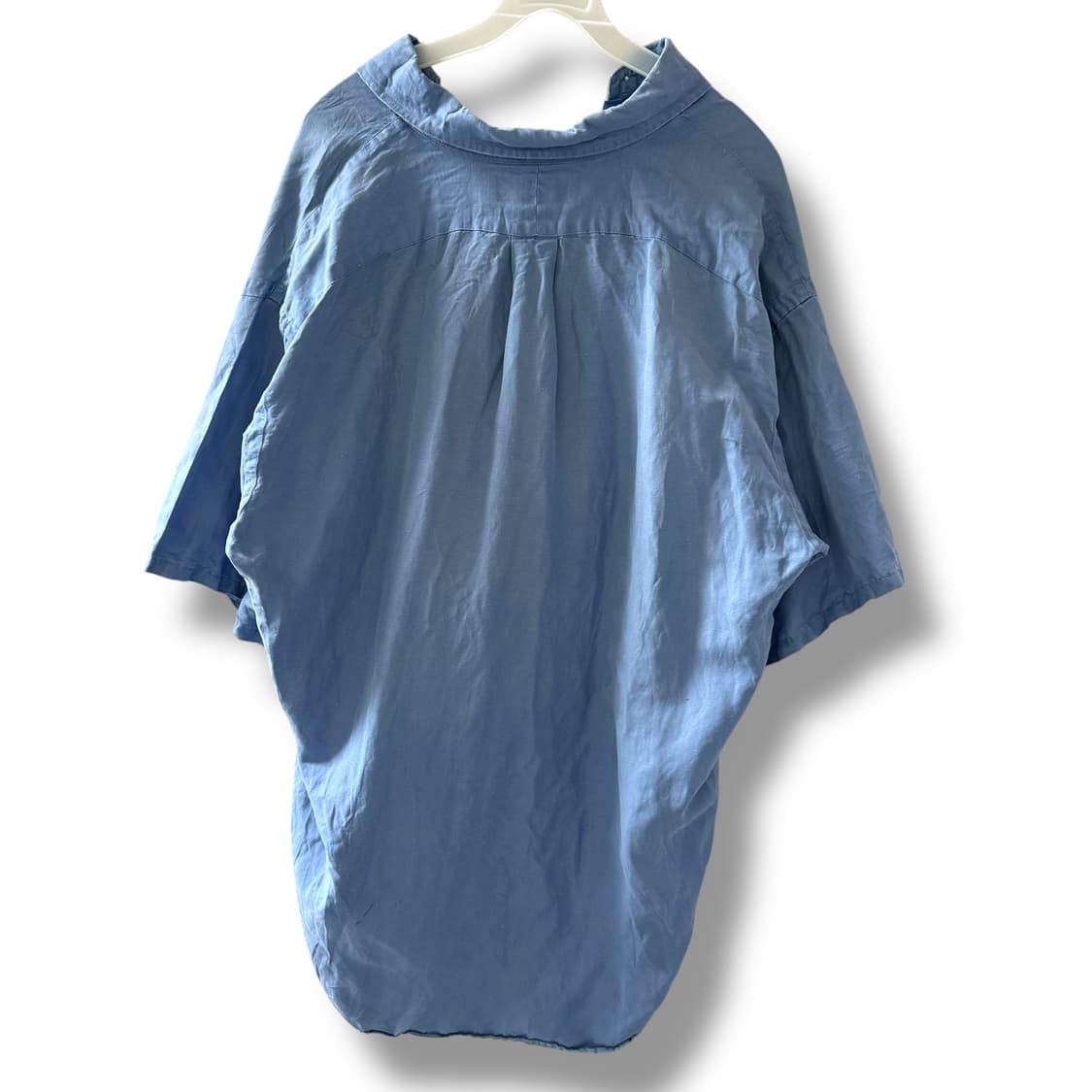 [L] 폴로 브레이크 실크린넨 블루셔츠 상품이미지4