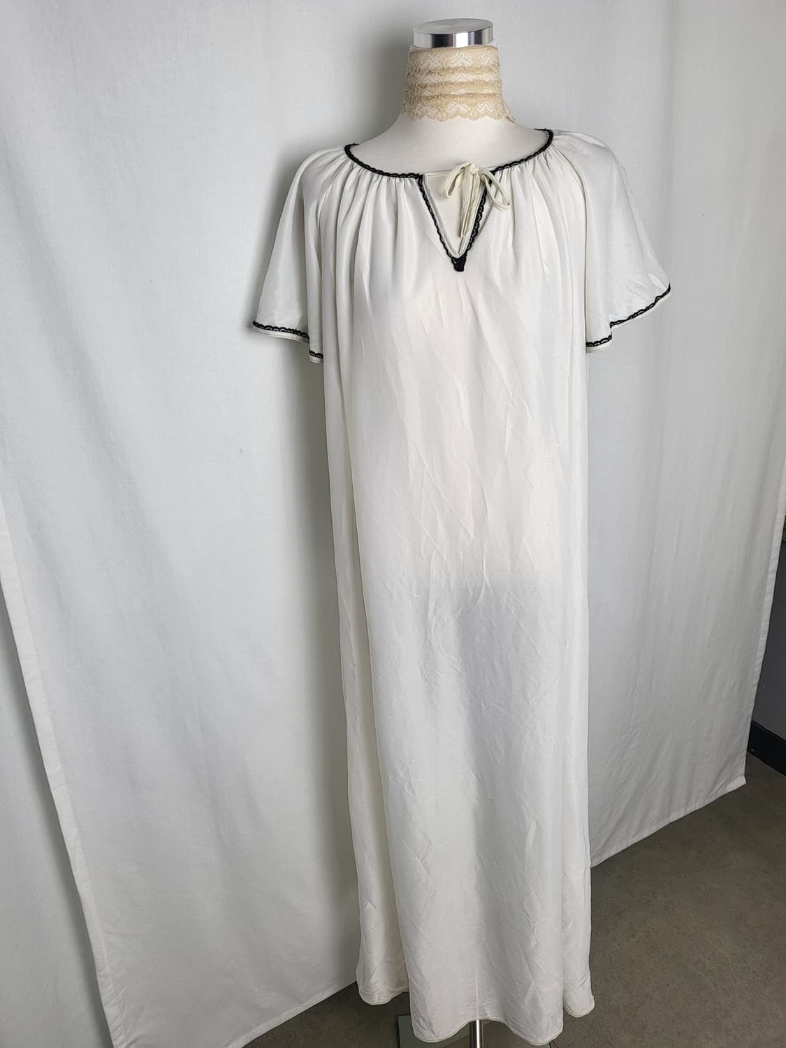 빈티지 화이트 맥시 드레스 발레코어 히메 모리걸 리즈리사 란제리코어 상품이미지1