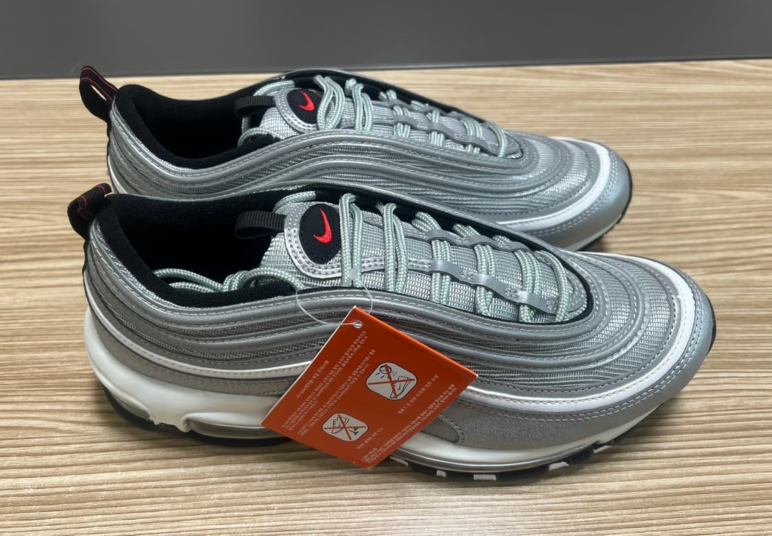 나이키 에어맥스 97 OG 실버 레드 265 상품이미지2