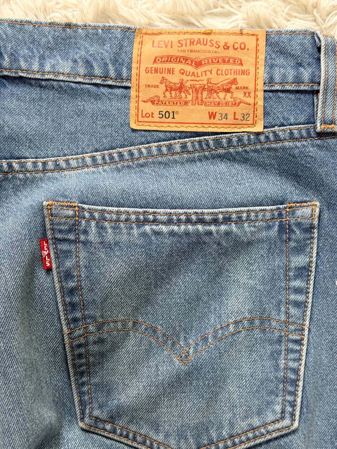 [리바이스 501 프리미엄] 커스텀 데미지 스트레이트 데님 (W34 L3 상품이미지9