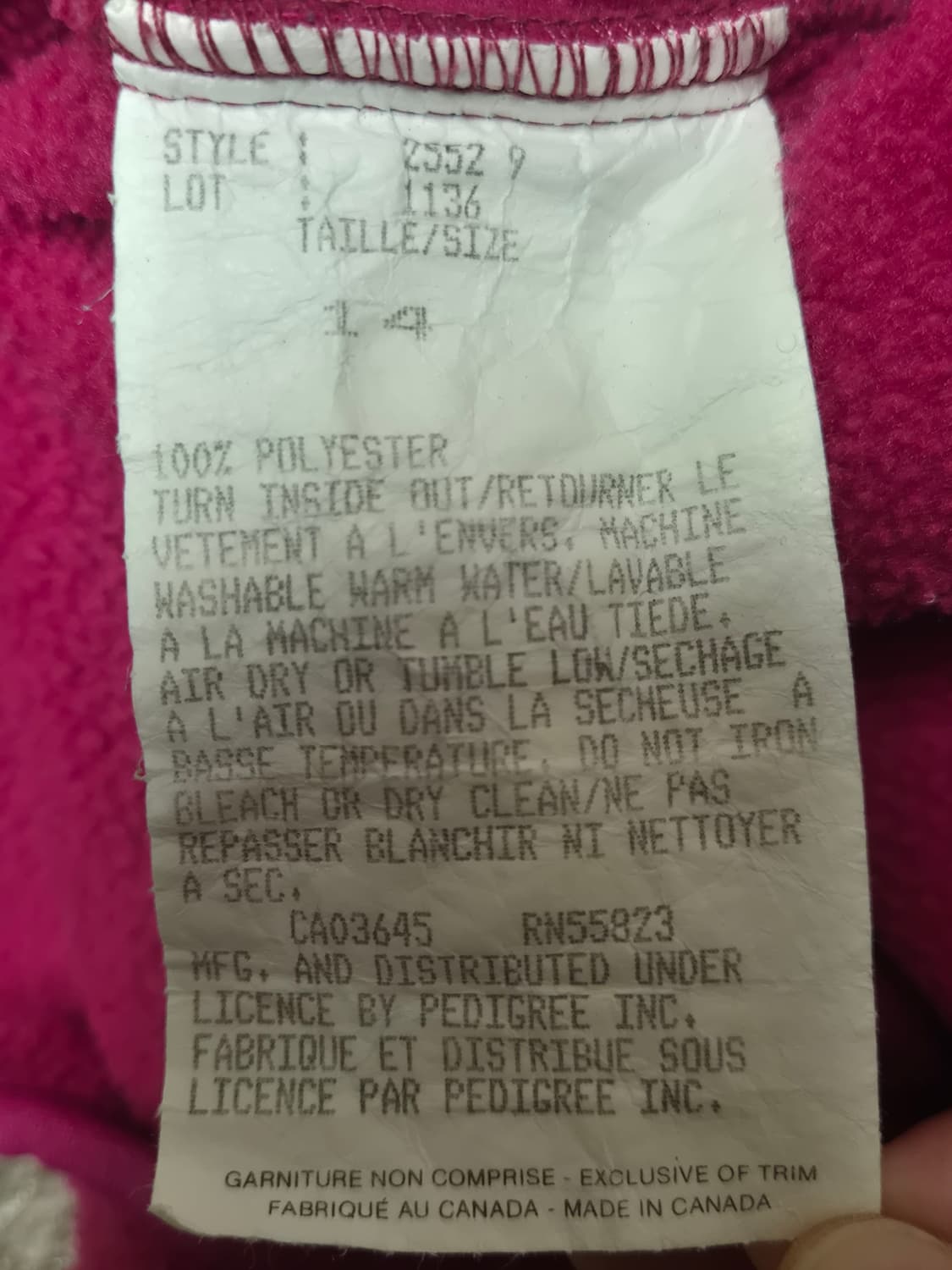 80s Canada 파타고니아 신칠라 핑크 상품이미지3