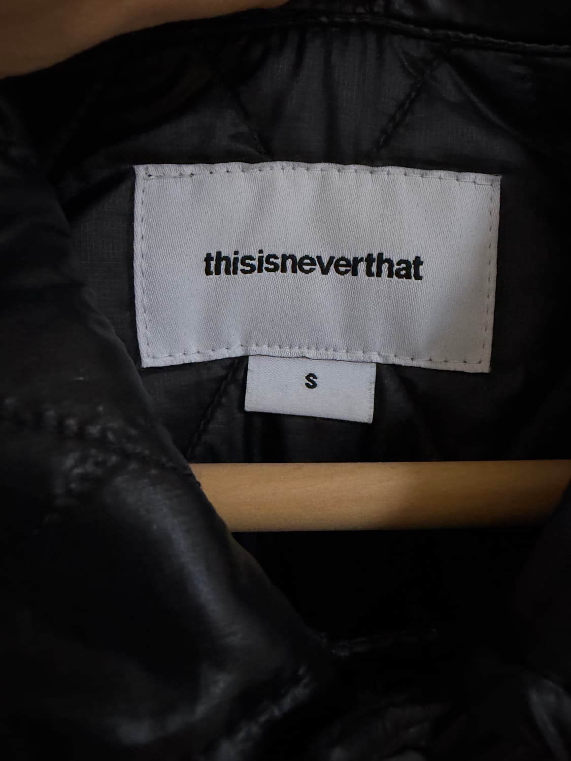 디스이즈네버댓 퀼팅 자켓 (S사이즈/블랙) 상품이미지5