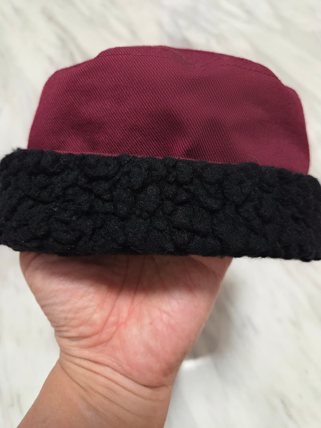 Y-3 요지야마모토 버건디 군모 상품이미지9