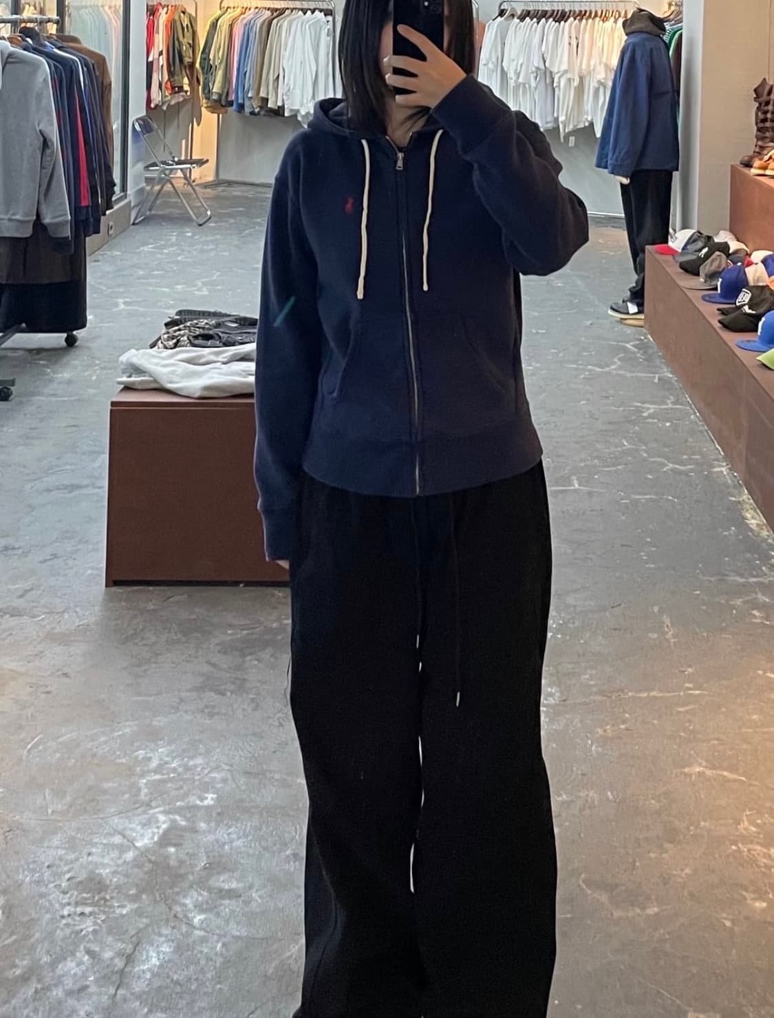 폴로 랄프로렌 네이비 후드집업 XS 상품이미지1