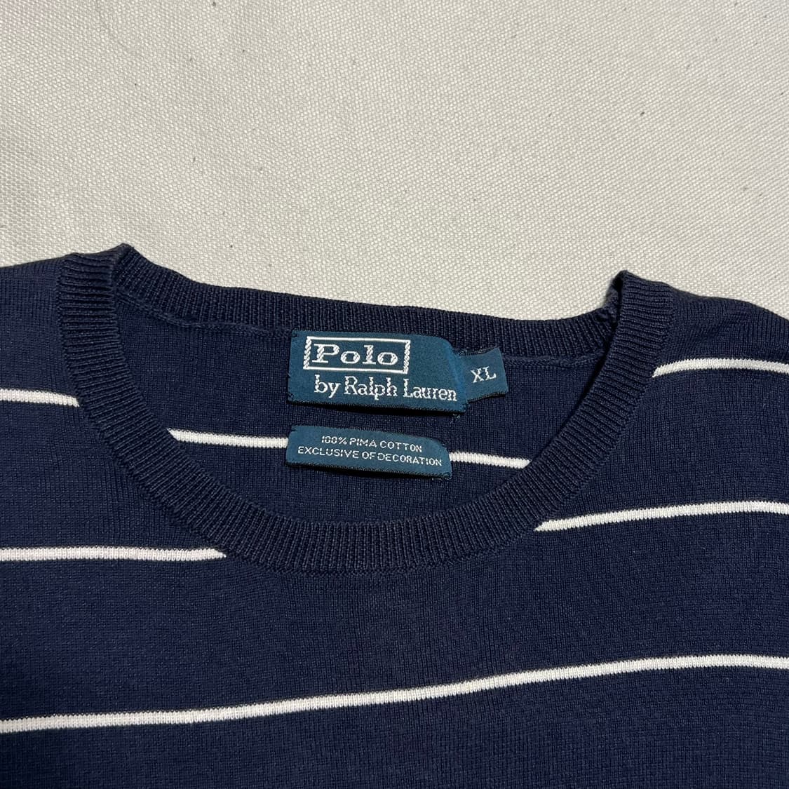 XL 폴로랄프로렌 스트라이프 피마 코튼 니트 상품이미지4