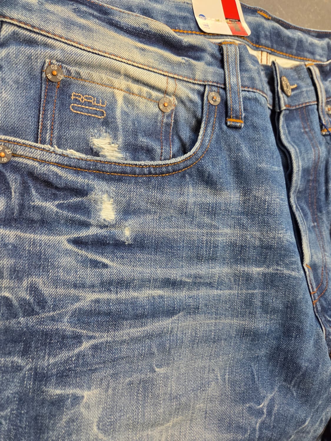 G-STAR RAW 스냅 버튼 청바지 3301(W33/L32) 상품이미지3