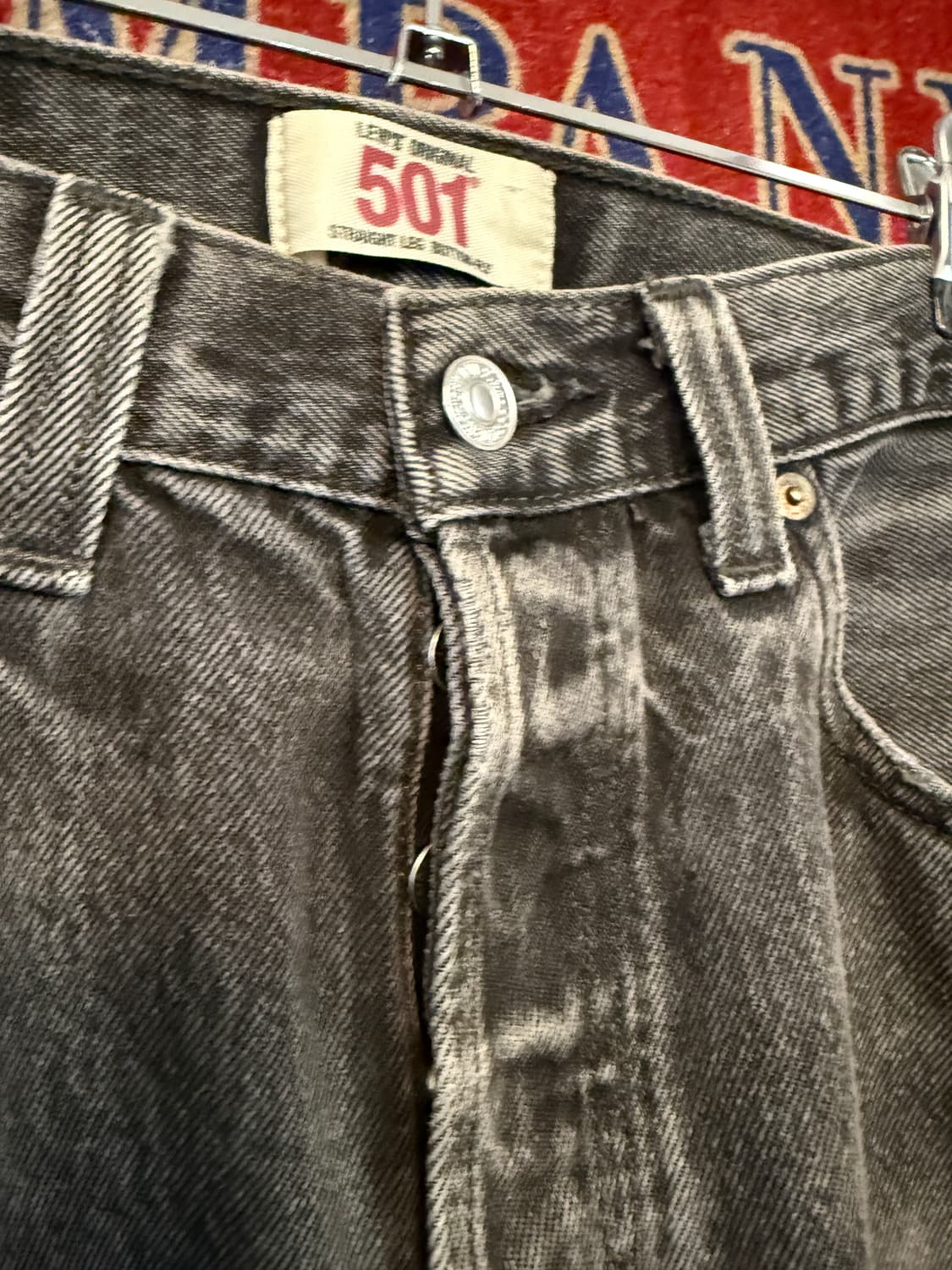 리바이스 501 흑청 33/32 상품이미지2