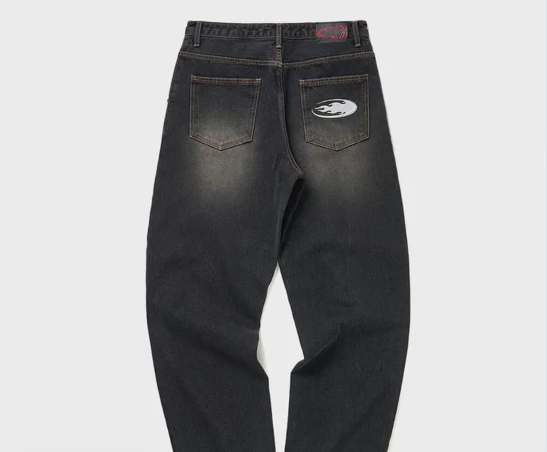 위캔더스 블랙 데미지 워싱 데님 팬츠 xl 상품이미지2