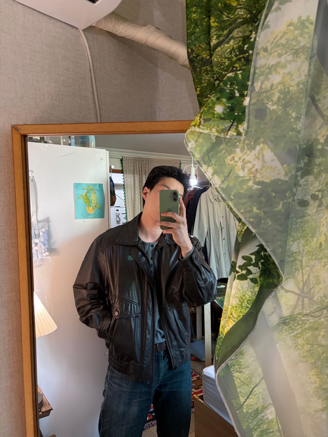 105) 00s 소가죽 A-2 레더 봄버 자켓 상품이미지2