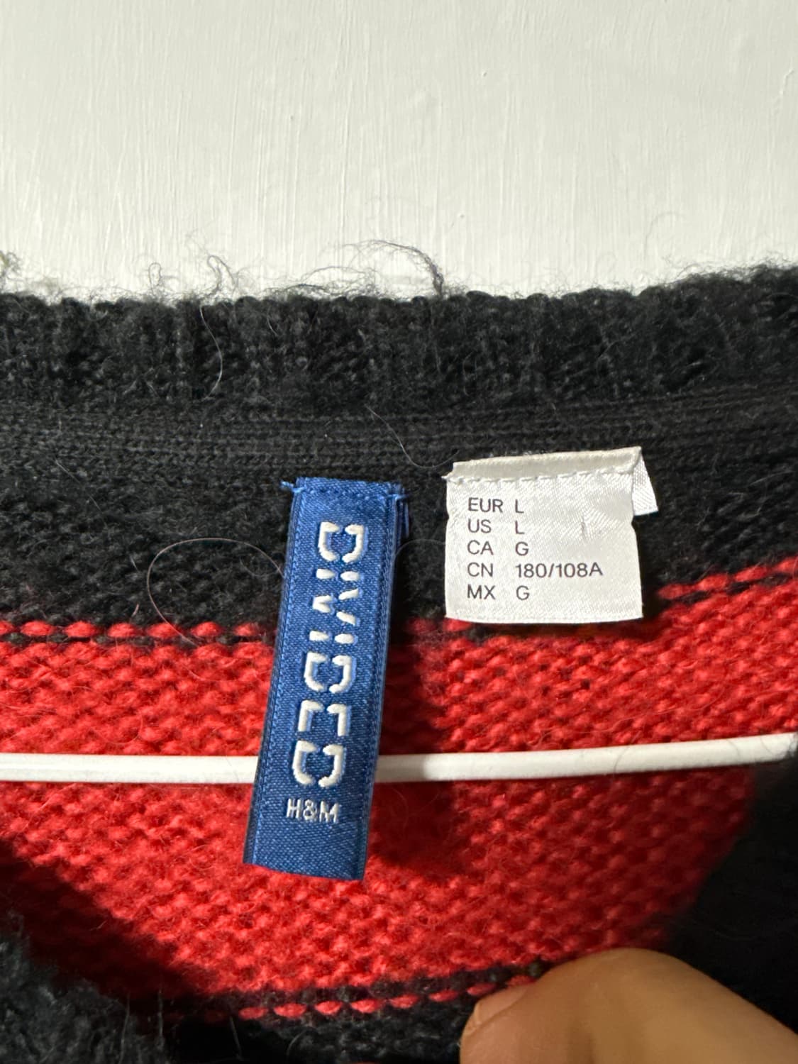 H&M 커트코베인 스트라이프 모헤어니트 상품이미지3