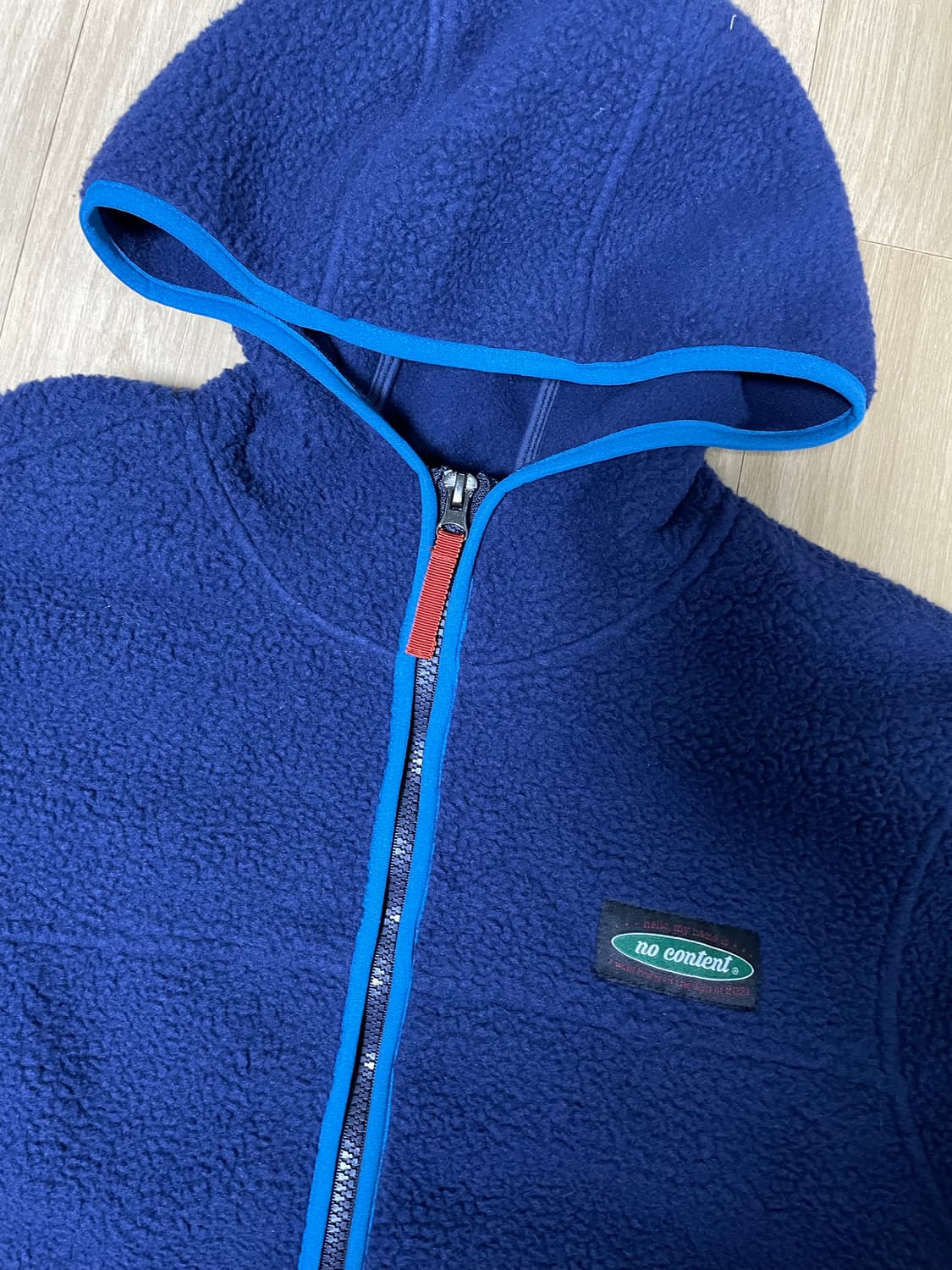 노컨텐츠 데일리 플리스 집업 _ 네이비 블루 상품이미지6