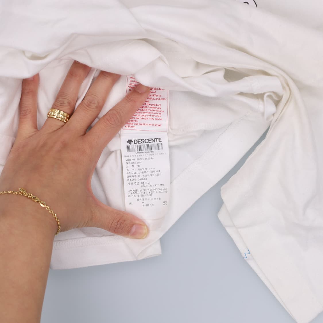 95 데상트 프린팅 반팔 티셔츠 0305H1 상품이미지8