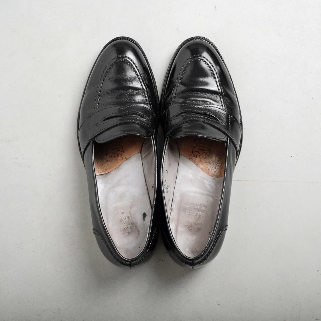 알든 681 9D(270사이즈) 블랙 카프 풀스트랩 페니로퍼 상품이미지7