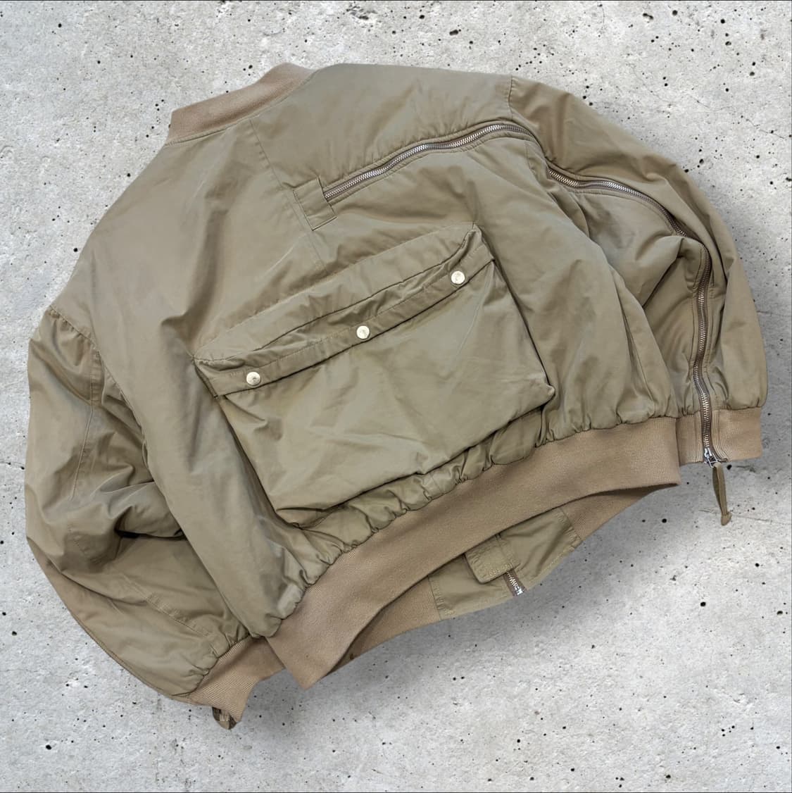 [1] 그레일즈 봄버 베이지 지퍼 집업 자켓 C572 상품이미지2