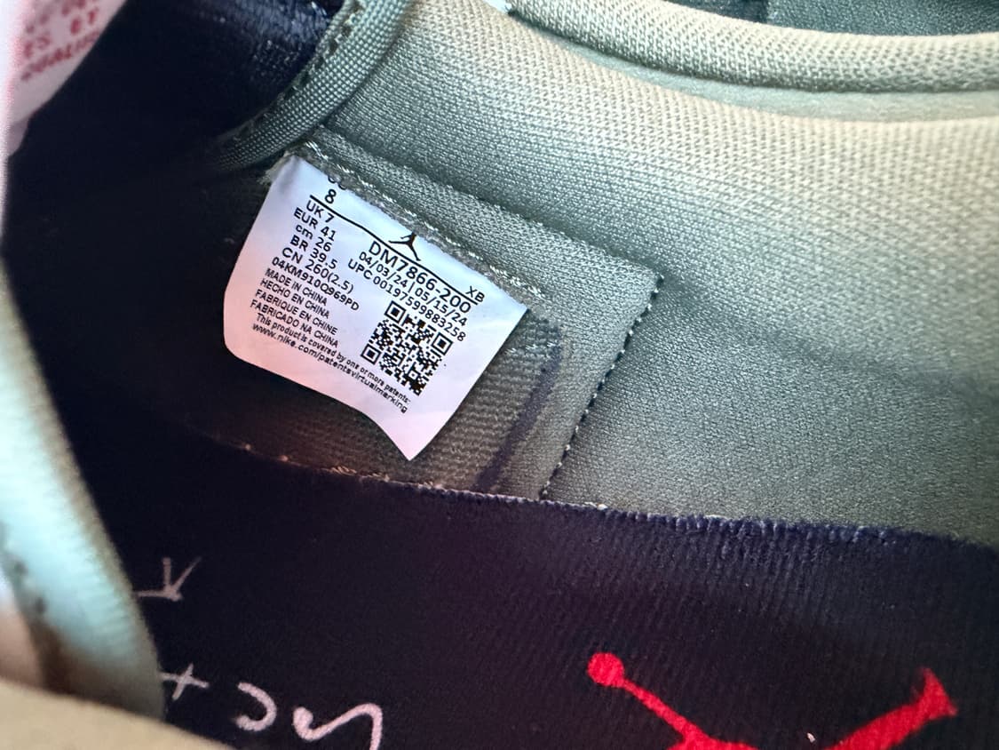 나이키 조던 1x 트래비스 스캇 레트로 로우 OG SP 리버스 상품이미지6