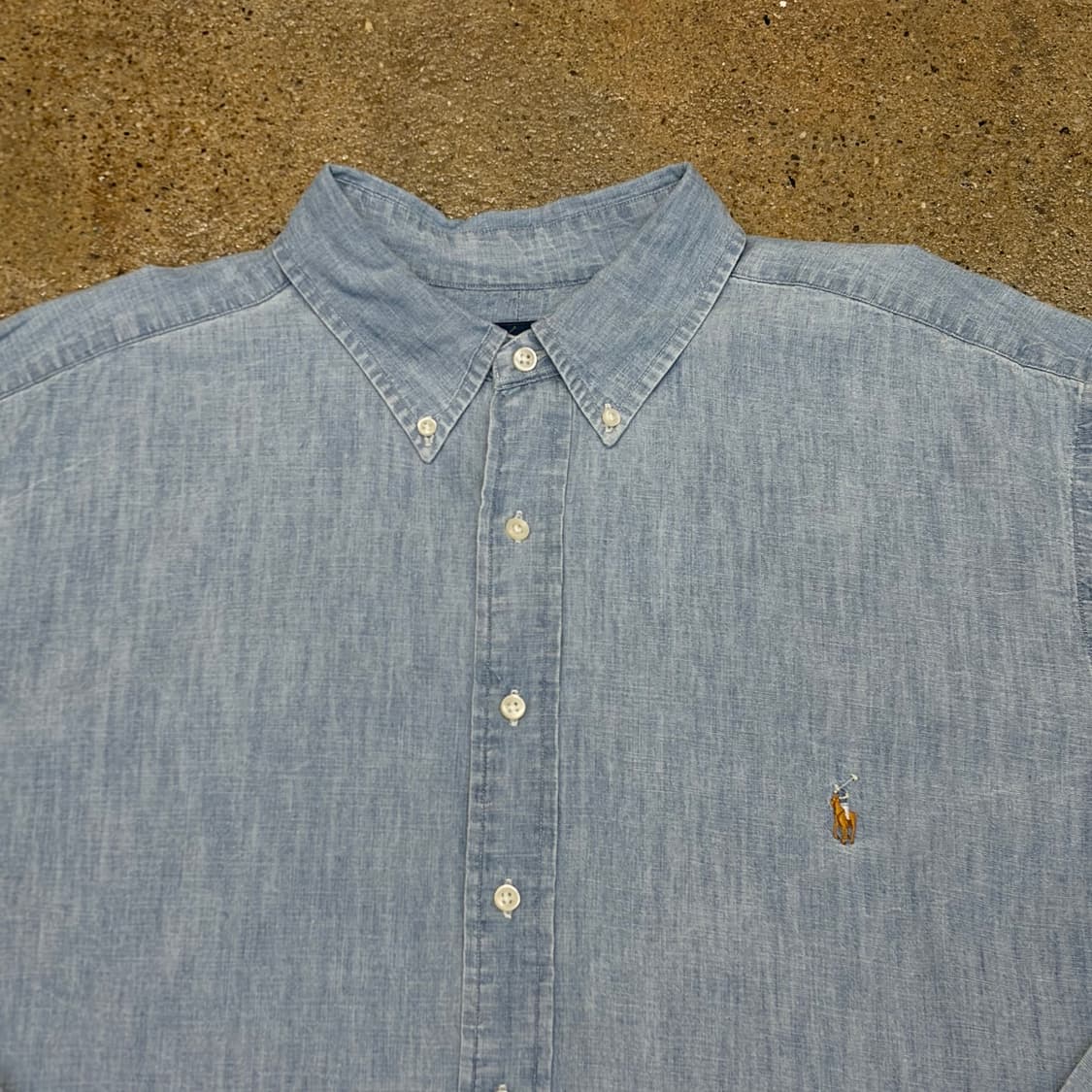 미국 빈티지 폴로랄프로렌 헤지 청남방 데님셔츠 빅사이즈 청셔츠 상품이미지3
