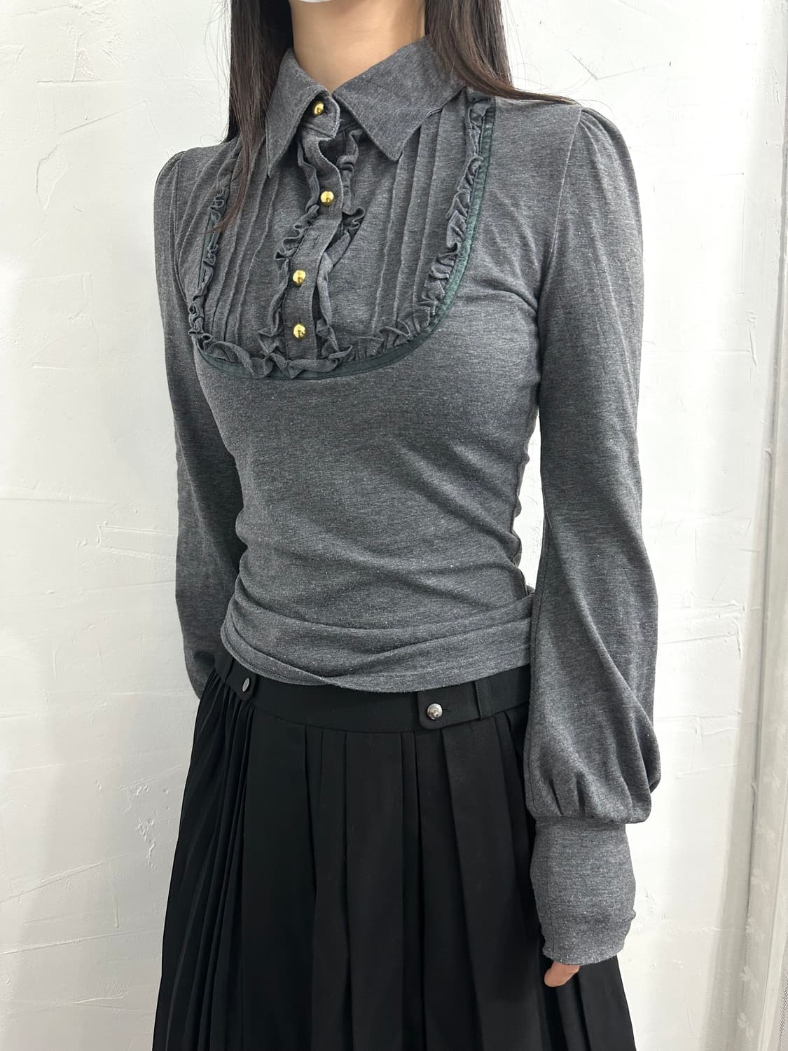 liza detail slim top 상품이미지1