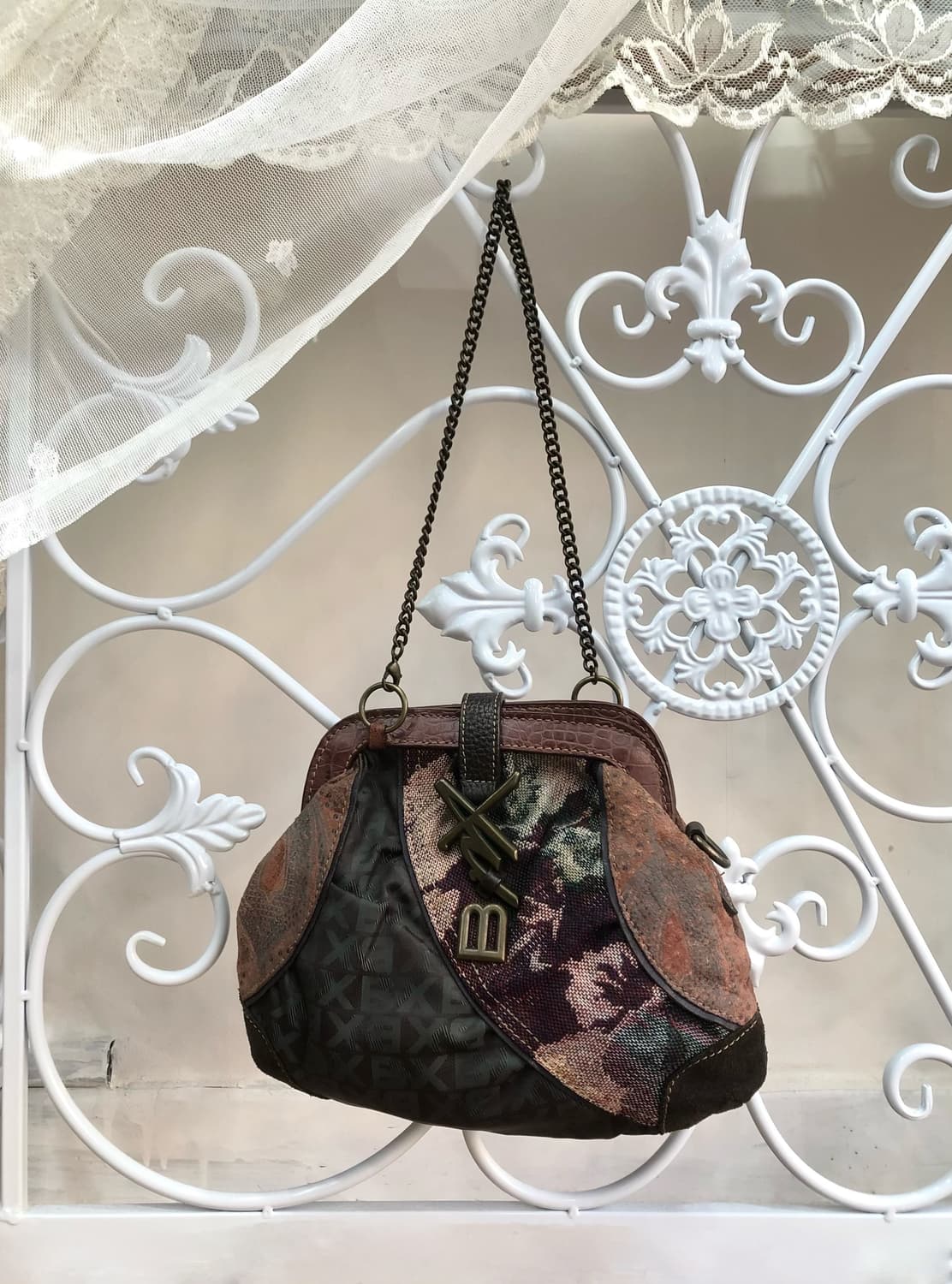 BNX pattern mini chain pouch bag 상품이미지1