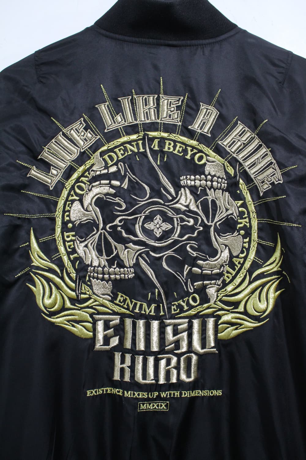 Evisu Kuro Flame Skull Sukajan 상품이미지10