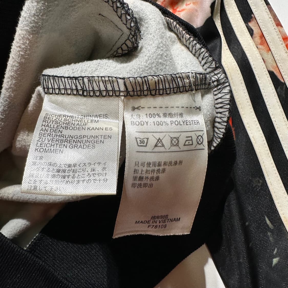 아디다스 빅로고 플로럴 패턴 져지 트랙탑 자켓 상품이미지7