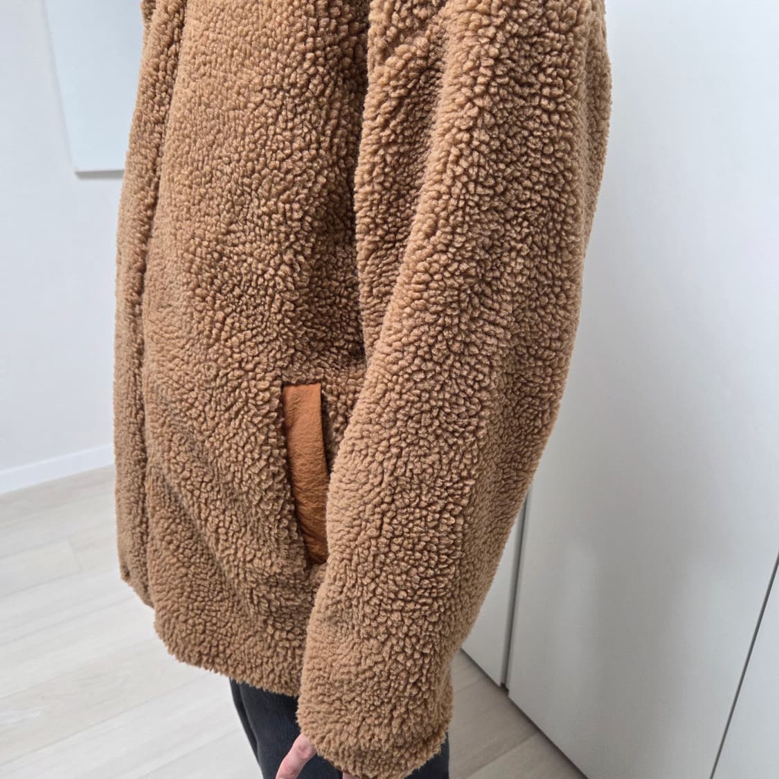 플랙 Plac 양털 뽀글이 플리스 집업 (size: m) 상품이미지5