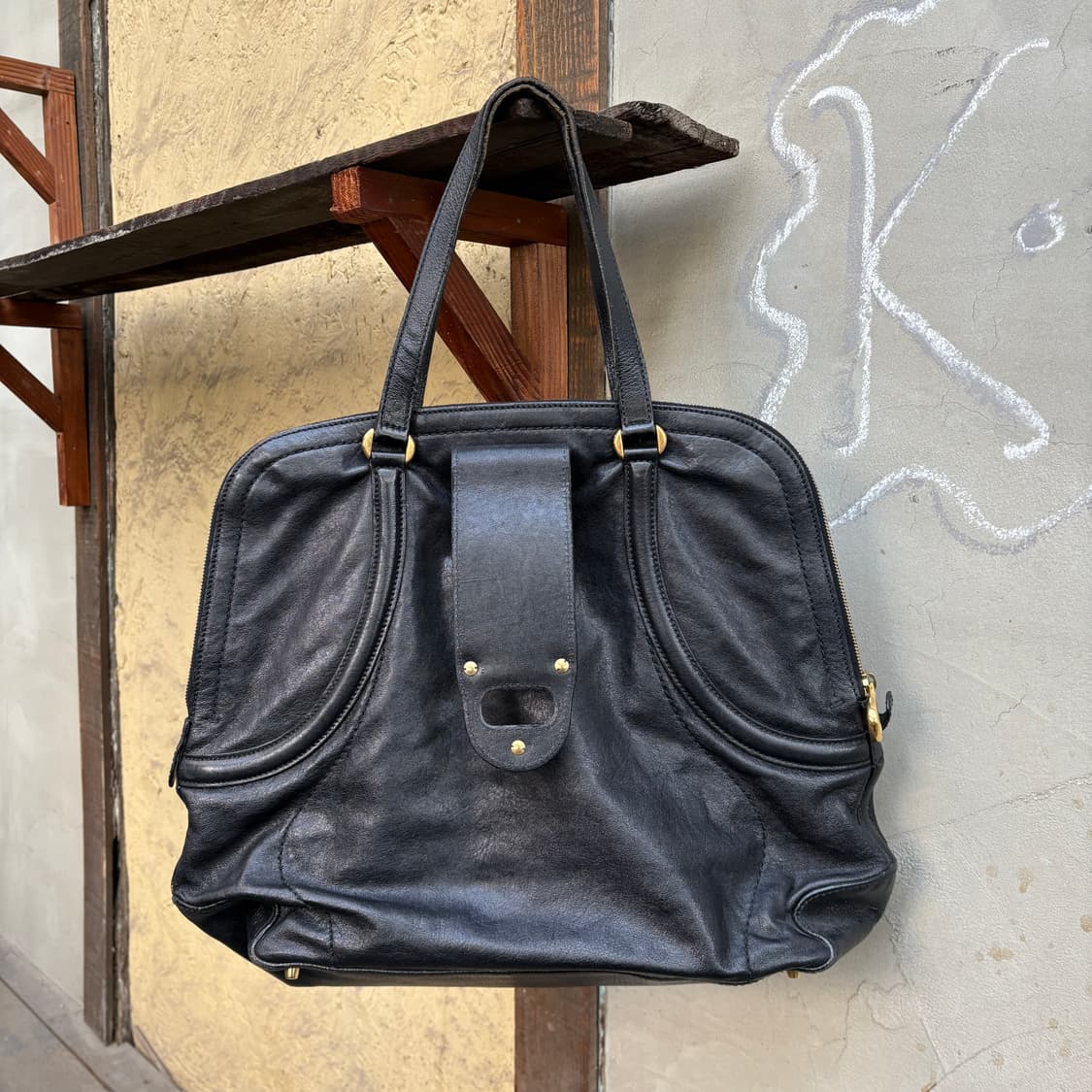 알렉산더 맥퀸 블랙 노밤 핸드 백 상품이미지6