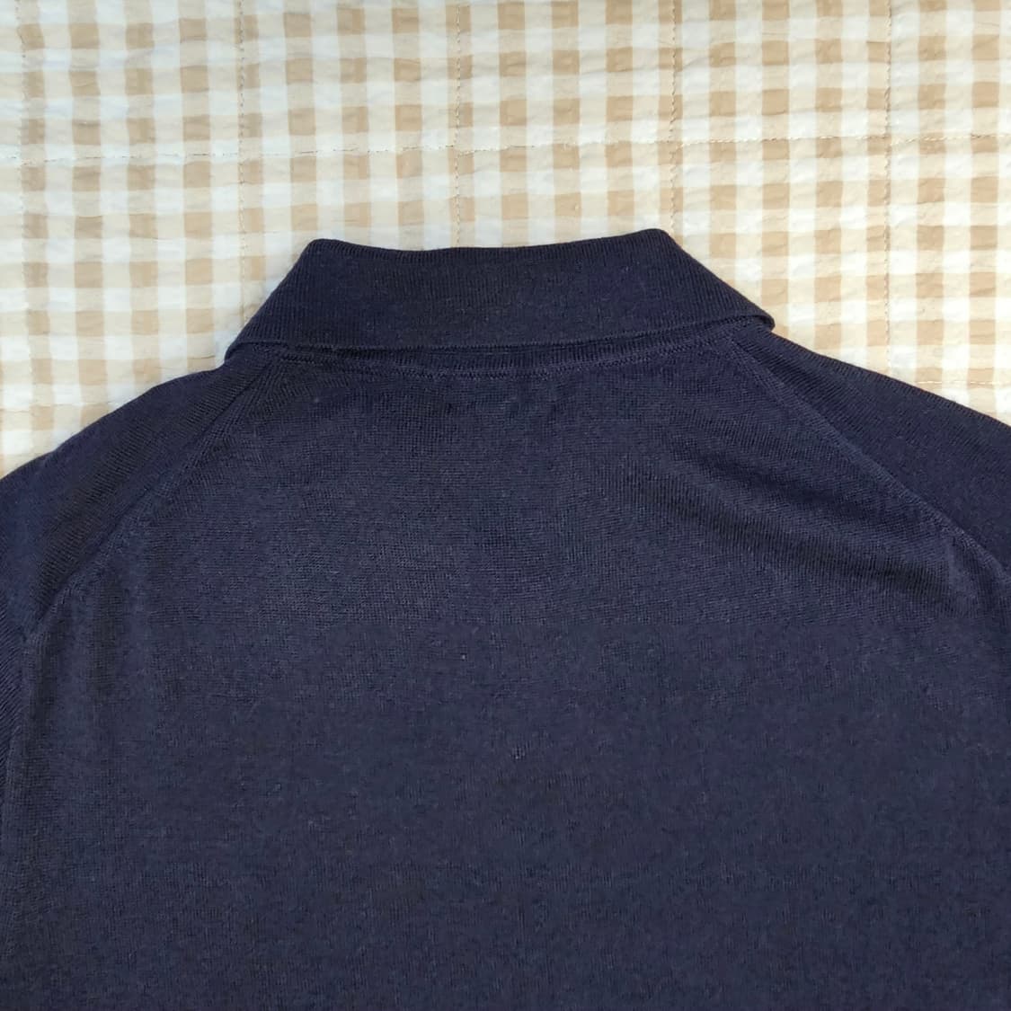 유니클로 울100 니트 카라티 남자100 상품이미지5