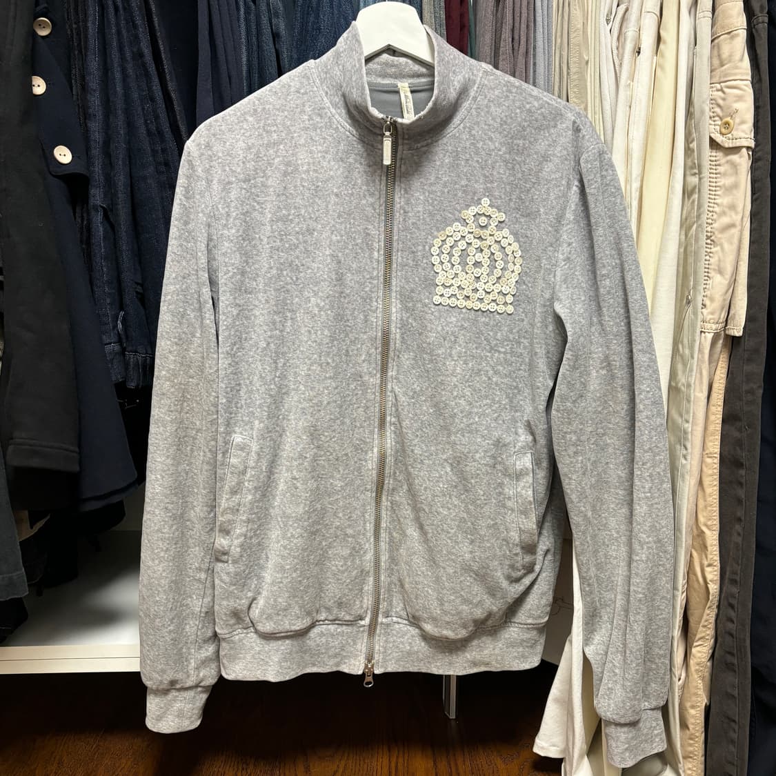 Freezeframe 프리즈프레임 빈티지 버튼 디테일 집업 상품이미지2