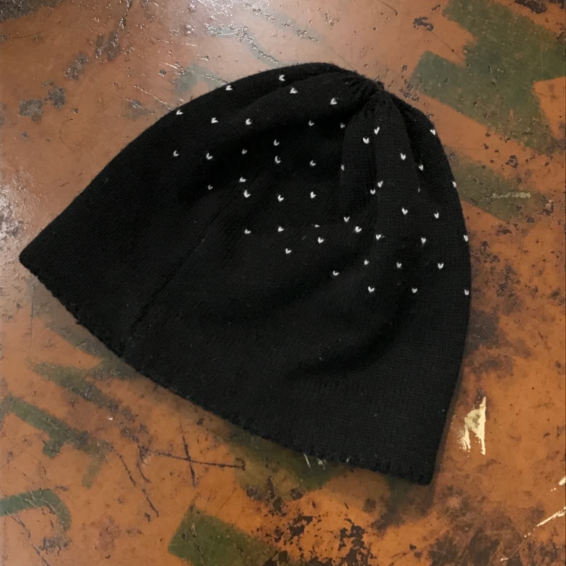 몽벨 블랙 눈꽃 패턴 비니 남녀공용 상품이미지2