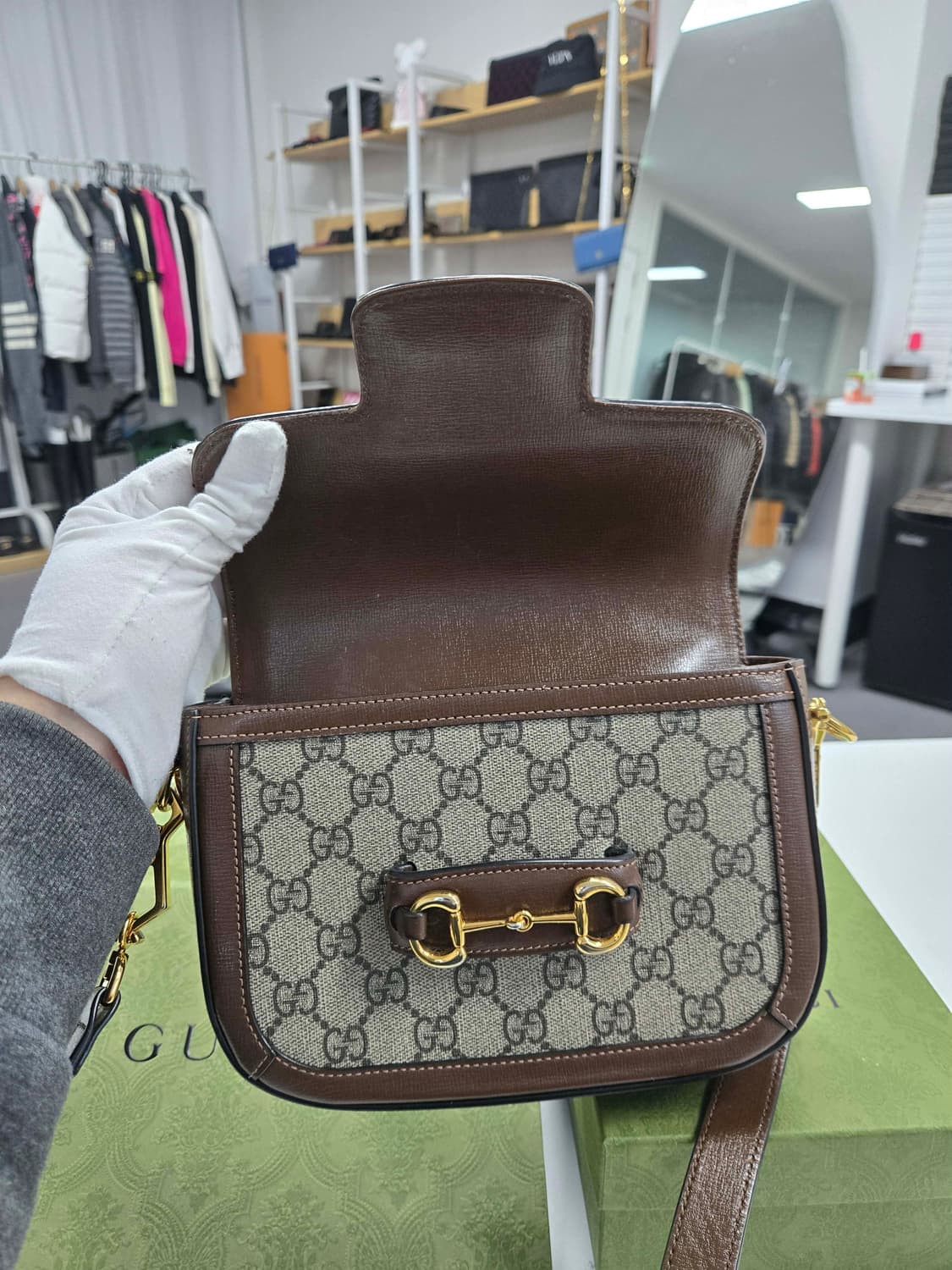 [A급컨디션] 구찌 홀스빗 수프림 숄더백 미니 상품이미지7