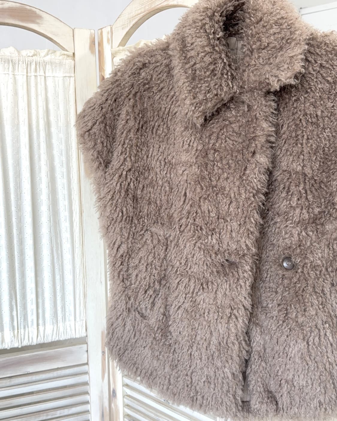 Mocha mousse fur half jacket 상품이미지9