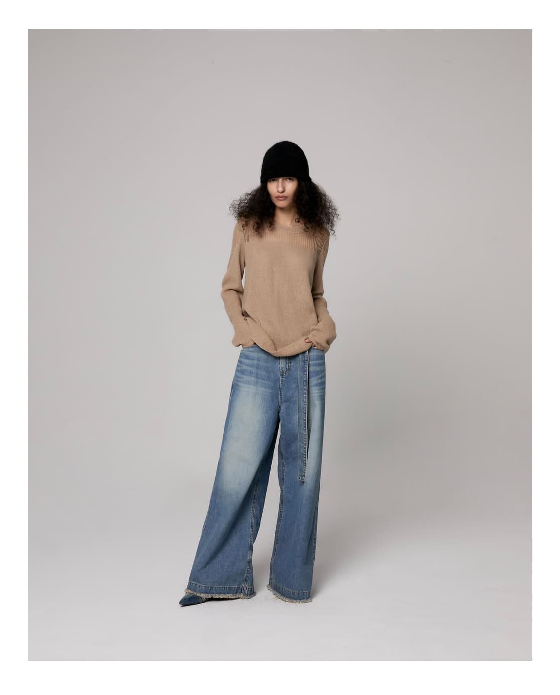 더포르타 모헤어 시어 니트 상품이미지2