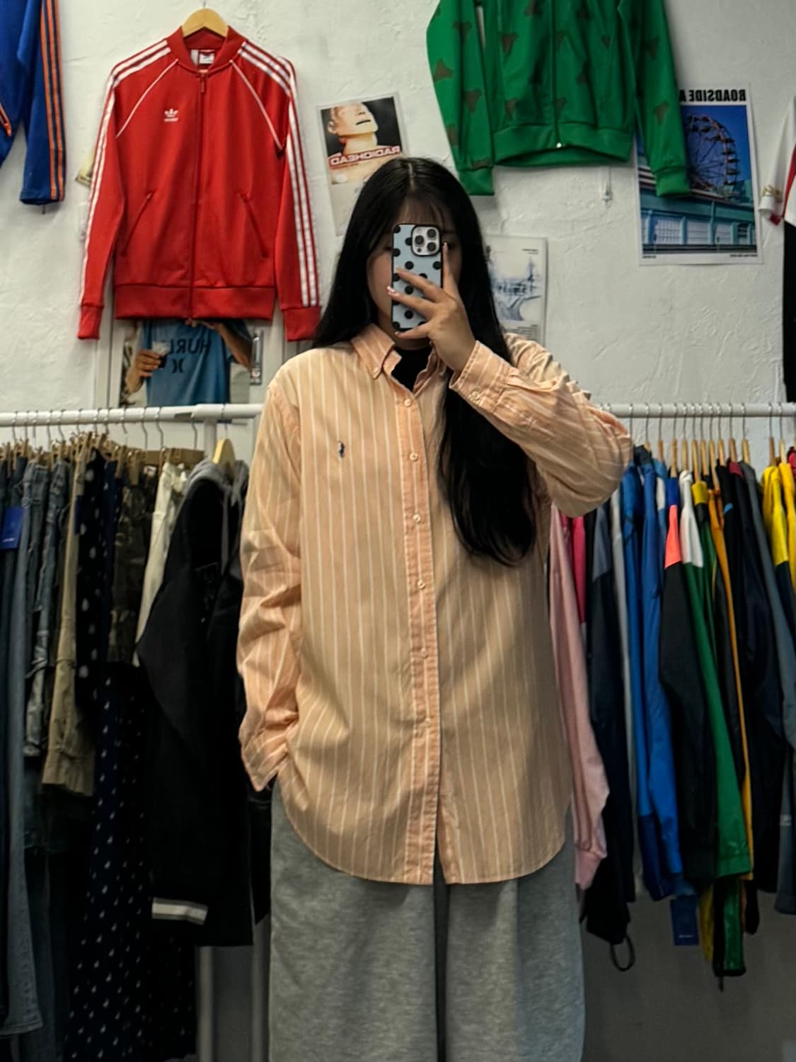 폴로 랄프로렌 스트라이프 긴팔 셔츠 L 상품이미지2