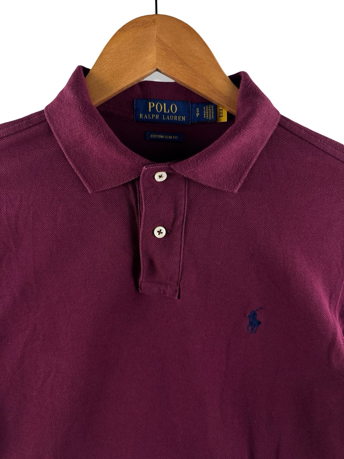 폴로랄프로렌 버건디와인 긴팔카라티2997 상품이미지3